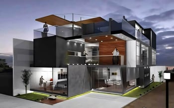 Vista aérea de proyecto residencial